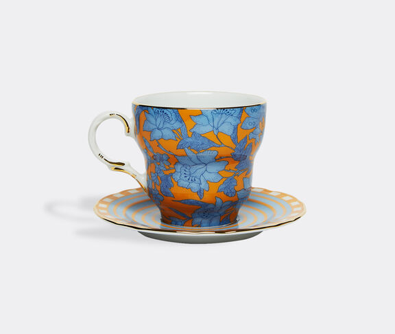 La DoubleJ 'Lilium Zafferano Big Mama' cup and saucer YELLOW LADJ22BIG734MUL