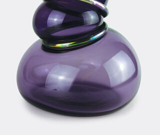 Vanessa Mitrani 'Double Ring' vase, dark violet PURPLE VAMI22DOU405PUR