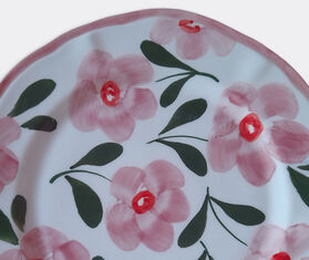 Les-Ottomans Hand painted ceramic plate, pink MULTICOLOUR OTTO23HAN293MUL
