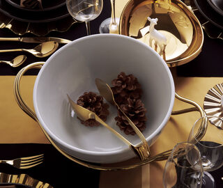 Sambonet 'Living' serving tongs GOLD SAMB22LIV073GOL
