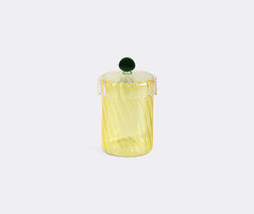 &amp;k Amsterdam 'Spiral' jar, yellow YELLOW AMST25JAR075YEL
