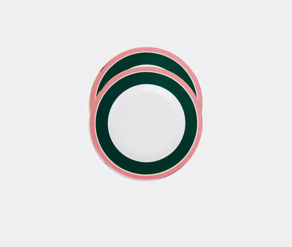 La DoubleJ 'Rainbow Verde' dinner plate, set of two GREEN LADJ23DIN086GRN