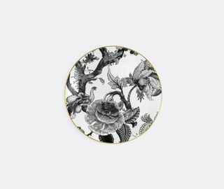 Simone Guidarelli Home 'Secret Garden' dinner plate, black and white MULTICOLOUR SIMO26SOU600MUL