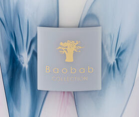 Baobab Collection 'Riviera Leopolda' candle, large, blue and pink MULTICOLOUR BAOB25SCE360MUL