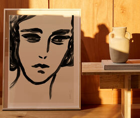 Lemon 'No sense of propriety 293' art print LIGHT BROWN LEMN21NOS464MUL