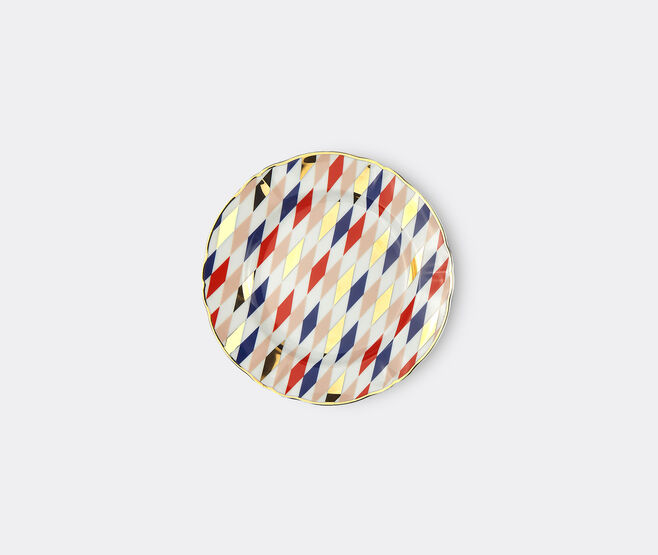 Bitossi Home 'Quadri' dessert plate, set of four MULTICOLOUR BIHO22SET745MUL