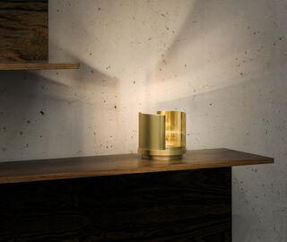 W&auml;stberg 'Holocene No.2' oil lamp BRASS WAST17HOL011BRA