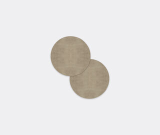 HestiaLiving 'Prestige' round tablemat, set of two, mink MULTICOLOUR HELI25PRE276BEI