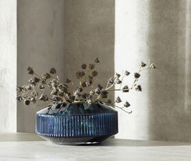 LSA International 'Rotunda' wide vase, sapphire BLUE LSAI21ROT761BLU