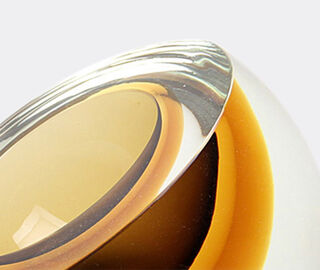 Gardeco 'Bowl drop', diagonal, fum&eacute; and amber BROWN GARD23BOW243AMB