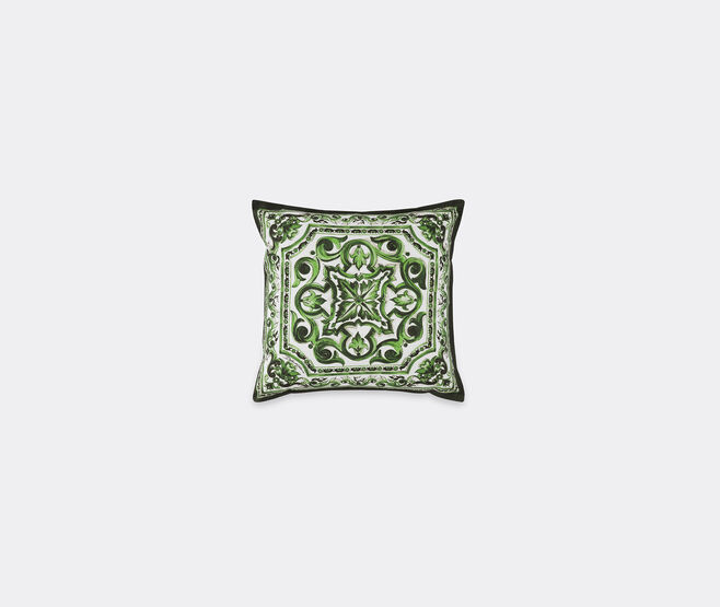 Dolce&Gabbana Casa 'Maiolica' cushion, green GREEN DGCA26OUT552GRN
