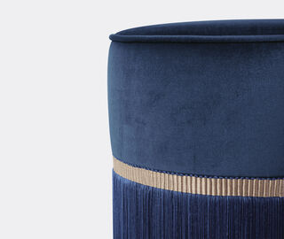 Lorenza Bozzoli Couture 'Couture' ottoman, small, blue BLUE LOBO20COU202BLU