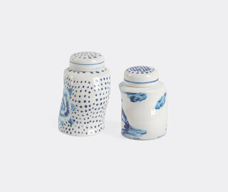 Seletti 'Classics on Acid, Dots &amp; Ginger' spice shaker set, white and blue MULTICOLOUR SELE25POR097MUL