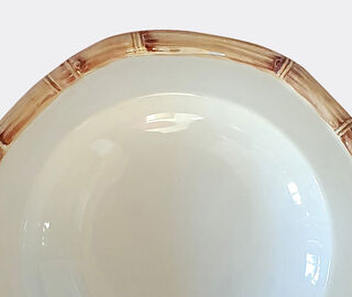 Les-Ottomans 'Bamboo' soup plate, set of four MULTICOLOUR OTTO23BAM889MUL
