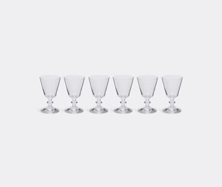 Ichendorf Milano 'Parigi' stemmed water glass, set of six TRANSPARENT ICMI22PAR858TRA