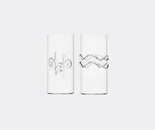 Ichendorf Milano 'Dec&ograve;' tall glass, set of six MULTICOLOUR ICMI23DEC455MUL