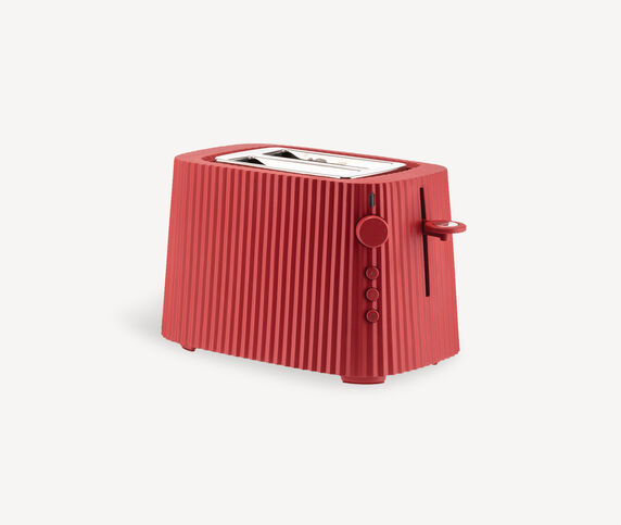 Alessi 'Plissé' toaster, red, EU plug red ALES21PLI612RED