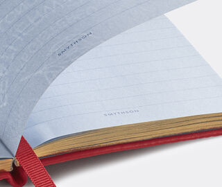 Smythson 'Travels and Experiences' notebook, scarlet red RED SMYT22PAS484RED