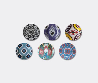 Les-Ottomans 'Ikat' plate, small MULTICOLOUR OTTO18IKA994MUL
