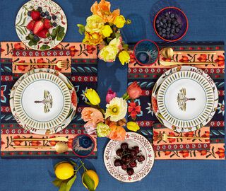 La DoubleJ 'Strisce' tablemat, set of two MULTICOLOUR LADJ22TAB639MUL