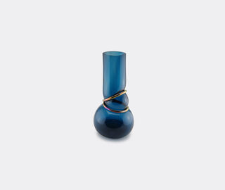 Vanessa Mitrani 'Double Ring' vase, dark blue BLUE VAMI22DOU351BLU