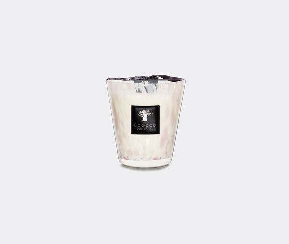 Baobab Collection 'Pearls White' candle, medium PINK BAOB23PEA788MUL