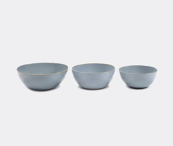 Serax 'Terres de rêves' bowls, set of three blue ${masterID}