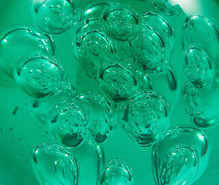 POLSPOTTEN 'Bubble' glass ball, medium, green GREEN POLS25GLA174GRN