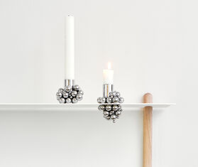 Gejst 'Molekyl candlelight' candleholder, set of two, chrome MULTICOLOUR GEJS23MOL229SIL