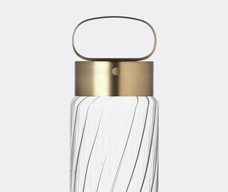 Ichendorf Milano 'Andon' twisted lamp, gold and aluminum TRANSPARENT ICMI23AND829TRA