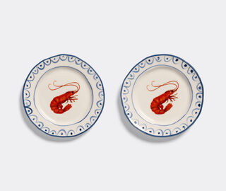 &amp;k Amsterdam 'Sir&egrave;ne Crevette' bread plate, set of two, multicolor MULTICOLOUR AMST26PLA778MUL