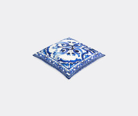 Dolce&amp;Gabbana Casa &#39;Blu Mediterraneo&#39; silk twill cushion, medium BLUE DGCA22SIL216MUL