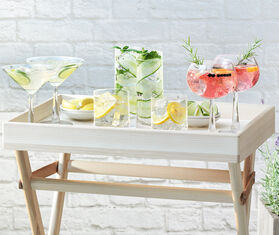 LSA International 'Bar' tumbler, set of four TRANSPARENT LSAI20BAR616TRA