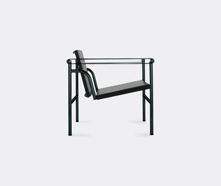 Cassina '1 Fauteuil dossier basculant' armchair, black leather BLACK CASS21ARM411BLK