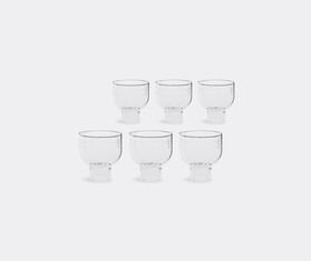 Ichendorf Milano 'Wabi Sabi' low teacup, set of six TRANSPARENT ICMI18WAB600TRA