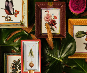 La DoubleJ 'Birdbloom' ashtray, bourdeaux MULTICOLOR LADJ26ASH084MUL