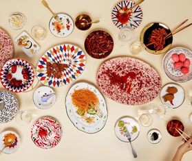 Bitossi Home &#39;Flora&#39; dinner plate, set of four MULTICOLOUR BIHO22SET783MUL