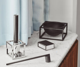 Audo Copenhagen &#39;Kubus Centerpiece bowl&#39;, small, black BLACK BYLA22BOW295BLK