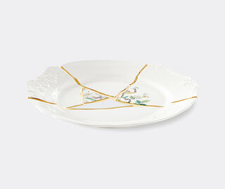 Seletti 'Kintsugi' dinner plate, no 2 MULTICOLOUR SELE21KIN124WHI