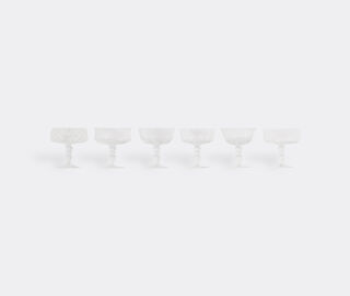 Bitossi Home 'Diseguale' goblets, set of six, clear TRANSPARENT BIHO22SET486TRA