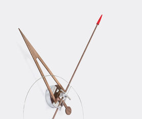 Nomon 'Cris' clock, chromed brass and walnut WALNUT NOMO21CRI378MUL