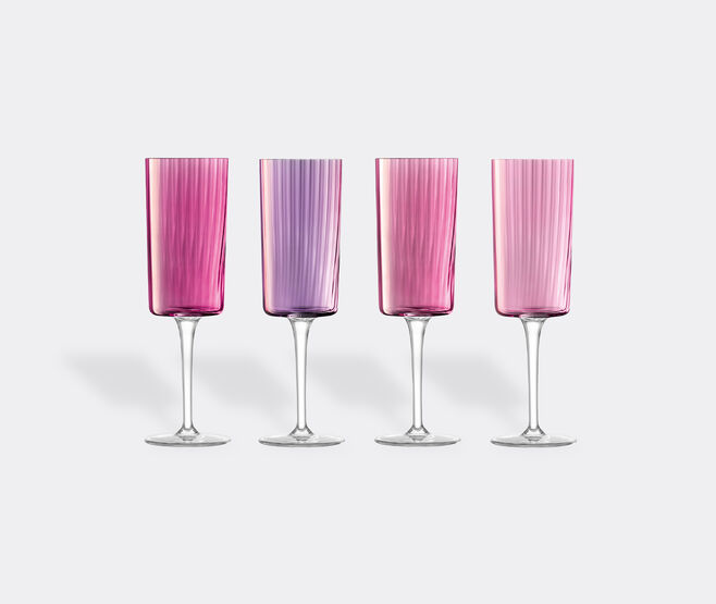 LSA International 'Gems' champagne flute, set of four, garnet PINK LSAI23GEM613PIN