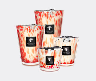 Baobab Collection 'Pearls Coral' candle, small RED BAOB23PEA067RED