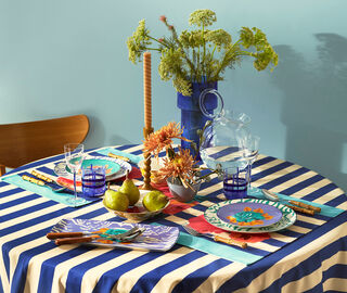 Lisa Corti 'Indian Tiger' dessert plate, set of four, multicolor MULTICOLOUR LICO25SET664MUL
