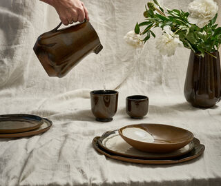 Pomax 'Cycle' tumbler, set of four, brown MULTICOLOUR POMA26CYC377MUL