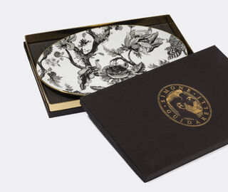 Simone Guidarelli Home 'Secret Garden' oval platter, black and white MULTICOLOUR SIMO26SOU914MUL
