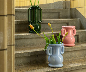 &amp;k Amsterdam &#39;Amfora&#39; vase, pink PINK AMST25AMF467PIN