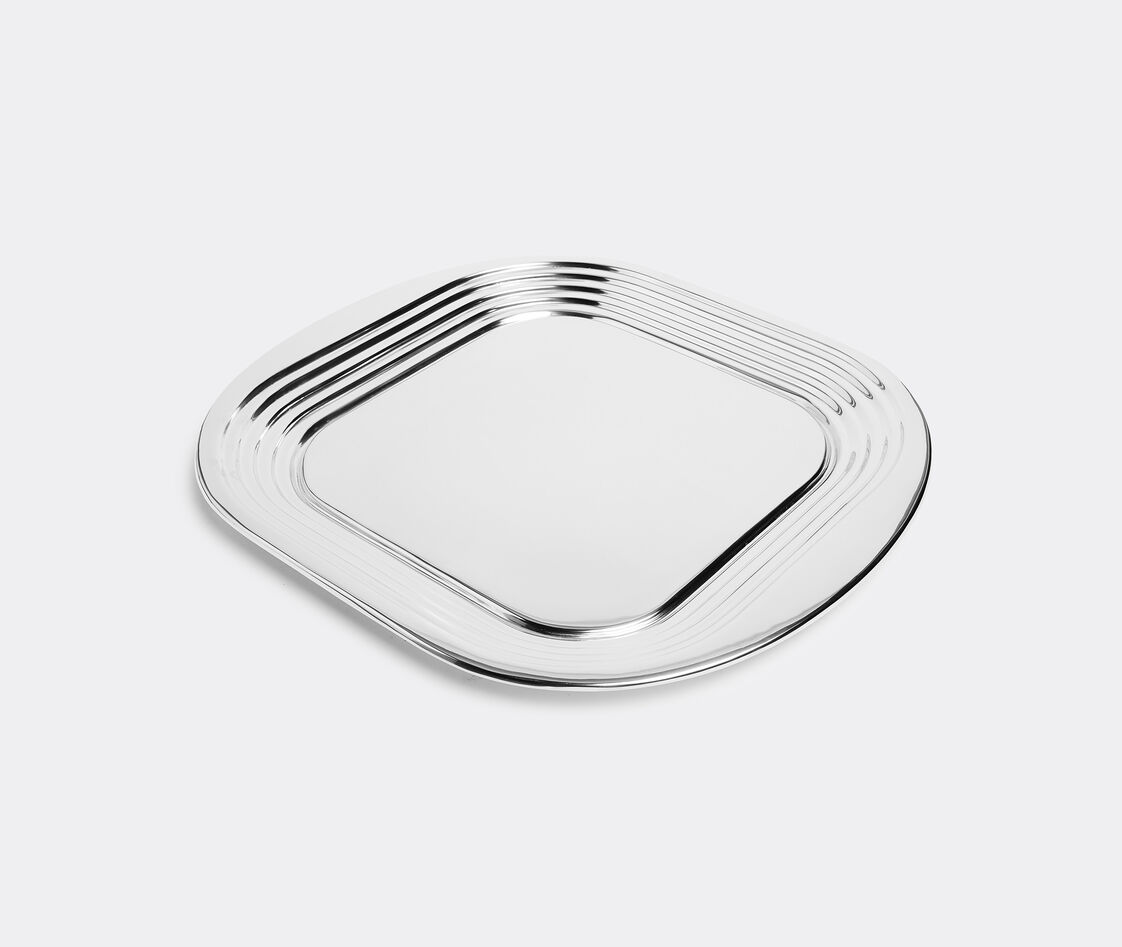 TOM DIXON 'FORM' TRAY IN SILVER STAINLESS STEEL