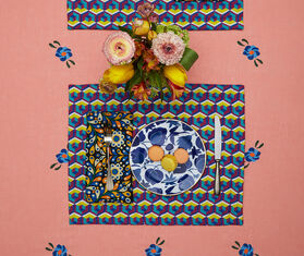 La DoubleJ &#39;Wildbird&#39; dessert plates, set of two, blue MULTICOLOUR LADJ19WIL259BLU