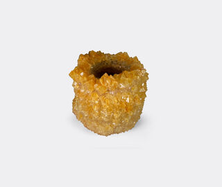 Mineral Series 'Crystal' vase, large, aureate yellow ORANGE MISE26LAR535ORA